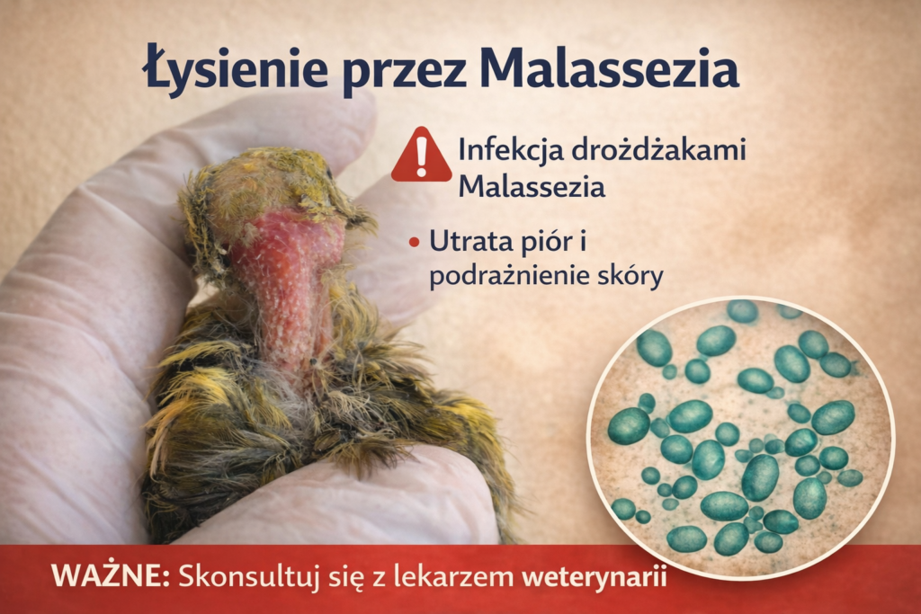Łysienie u kanarków i innych ptaków.